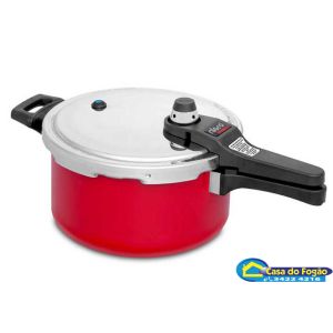 Panela de Pressão Eterna Nigro Vermelha 4,5L *