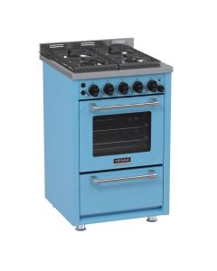Fogao 4 Bocas Venax Temis Azul Gas GLP c/ espeto rotativo forno #