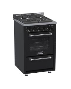 Fogao 4 Bocas Venax Temis Preto Gas GLP c/ espeto rotativo forno #
