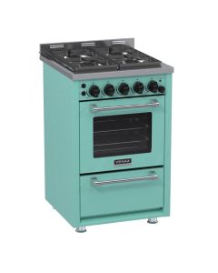 Fogao 4 Bocas Venax Temis Verde GLP c/ espeto rotativo forno #