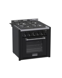 Fogão de Embutir 4 Bocas Venax Temis Preto Fosco Gas GLP c/ espeto Rotativo #