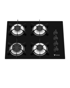Cooktop 4 Bocas Arena Preto/Branco Gás GLP Venax#
