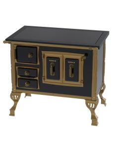 Fogao a Lenha N 1 Colonial Premium Preto chapa vitroceramica