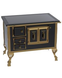 Fogao a Lenha N 2 Colonial Premium Preto chapa vitroceramica