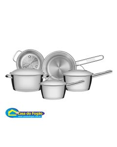 Conjunto de Panelas Inox 5pçs Allegra Tramontina