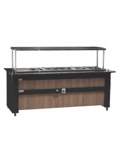 Buffet Refrigerado 10 cubas Modelo Pop (Granito Superior Preto) (Cód: RF-134) Frilux 