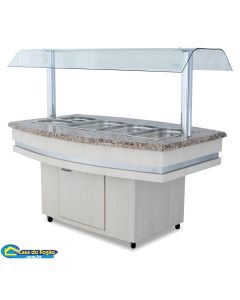 Buffet Refrigerado 8 cubas (Granito Superior Preto) (Cód: RF-127) Frilux 