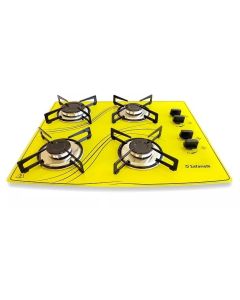 Fogão Cooktop Lines 4B Amarelo Safanelli