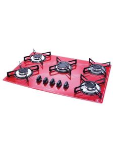 Fogão Cooktop Lines 5B Vermelho Safanelli