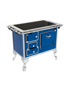 FOGÃO A LENHA N°1 VITROCERÂMICO PORTA SIMPLES- FL1V - Azul Venâncio  ##