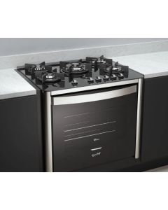 Fogão de Embutir Fischer 5Q TC Gran Cheff Gás c/ Grill *