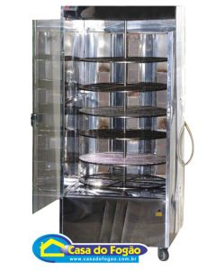 Assadeira de Frango e Carne Giratório a gás INOX 120kg FK - Fornos Kaiçara