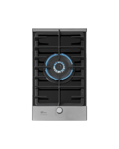 Cooktop a Gás Fischer 1 Boca Tripla Chama Platinium com Trempe de ferro fundido Mesa Vidro Bivolt *