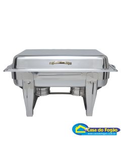 Réchaud Inox Retangular 2 Cubas Italinox